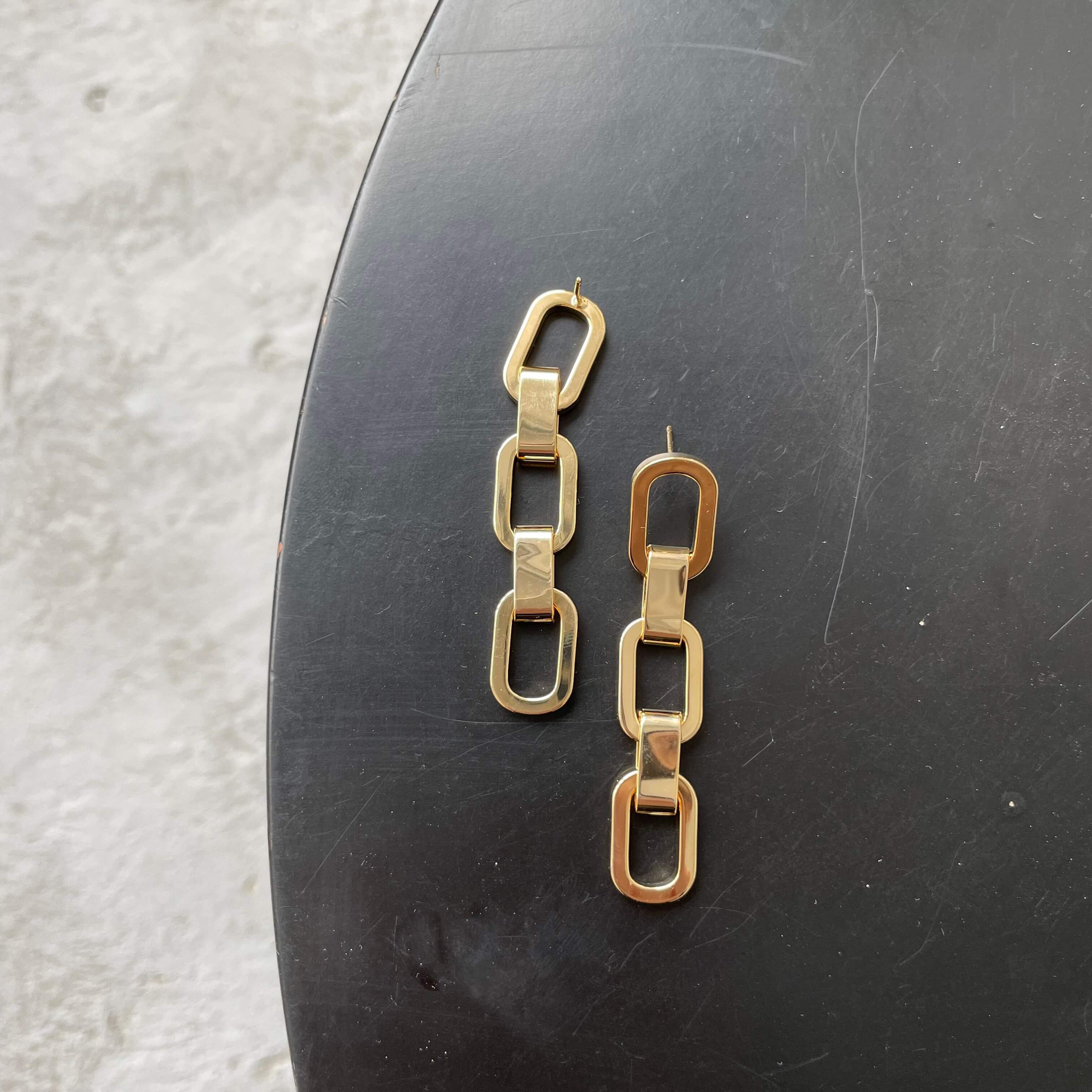 картинка Серьги "Золотые цепи"