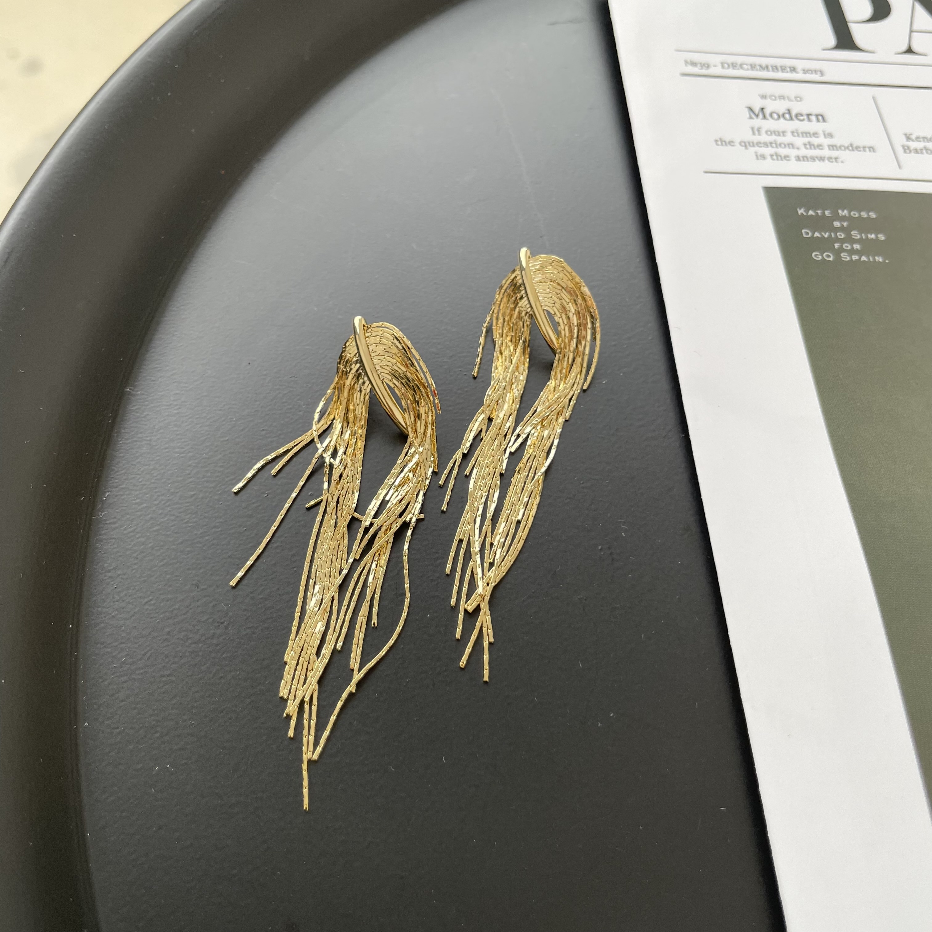 картинка Серьги "Golden Rain"