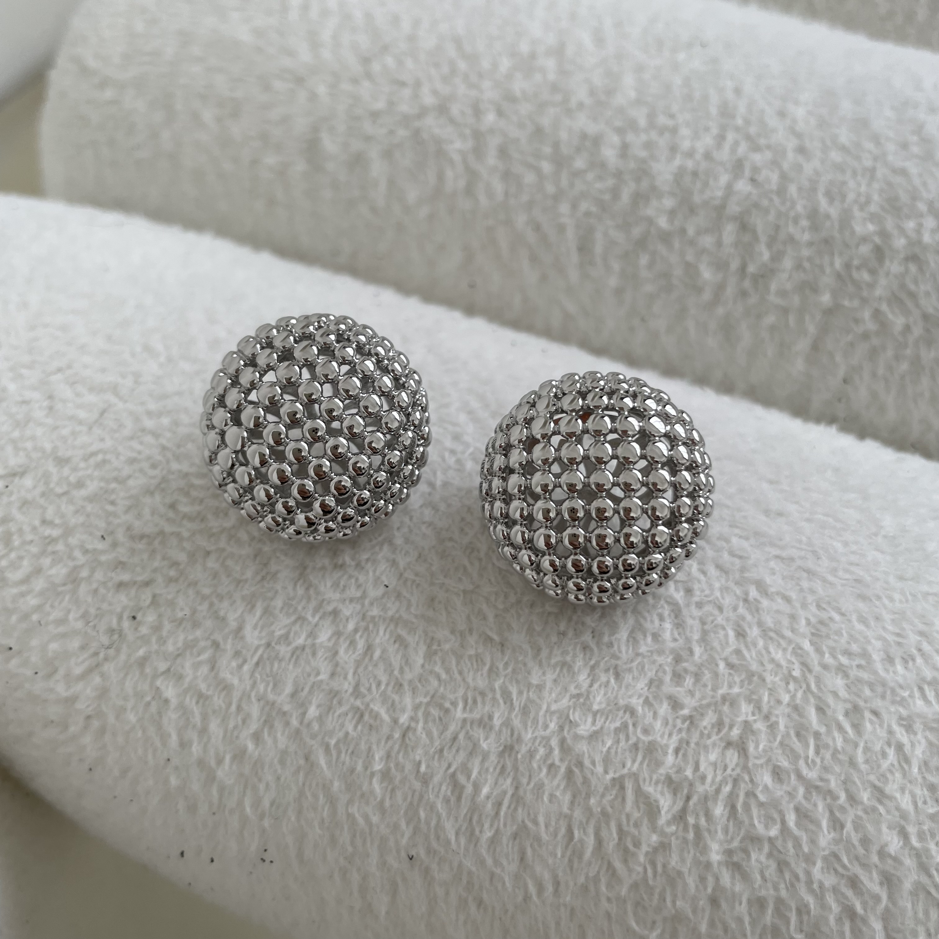 картинка Серьги  "Silver beads"