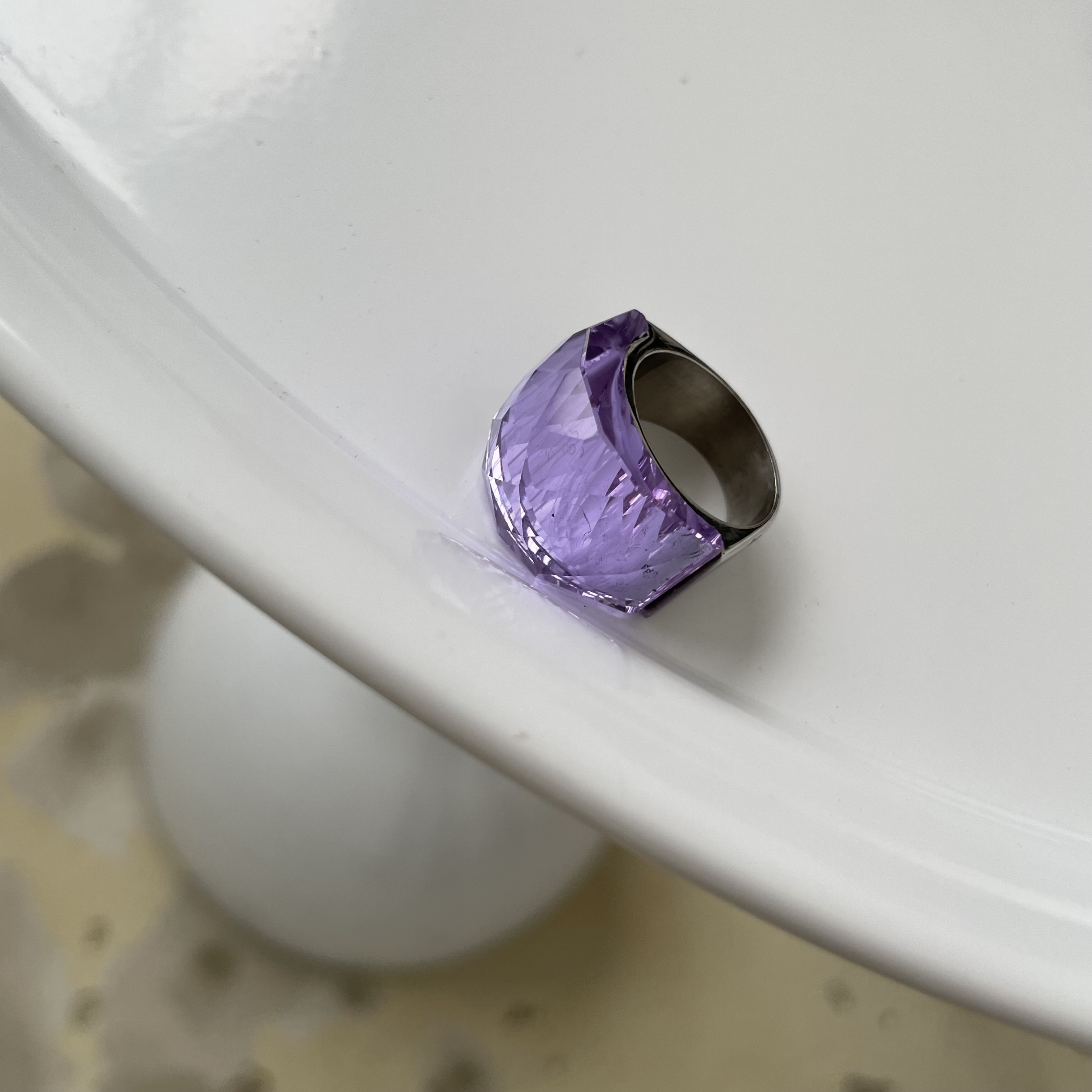 картинка Кольцо-перстень "lavender"