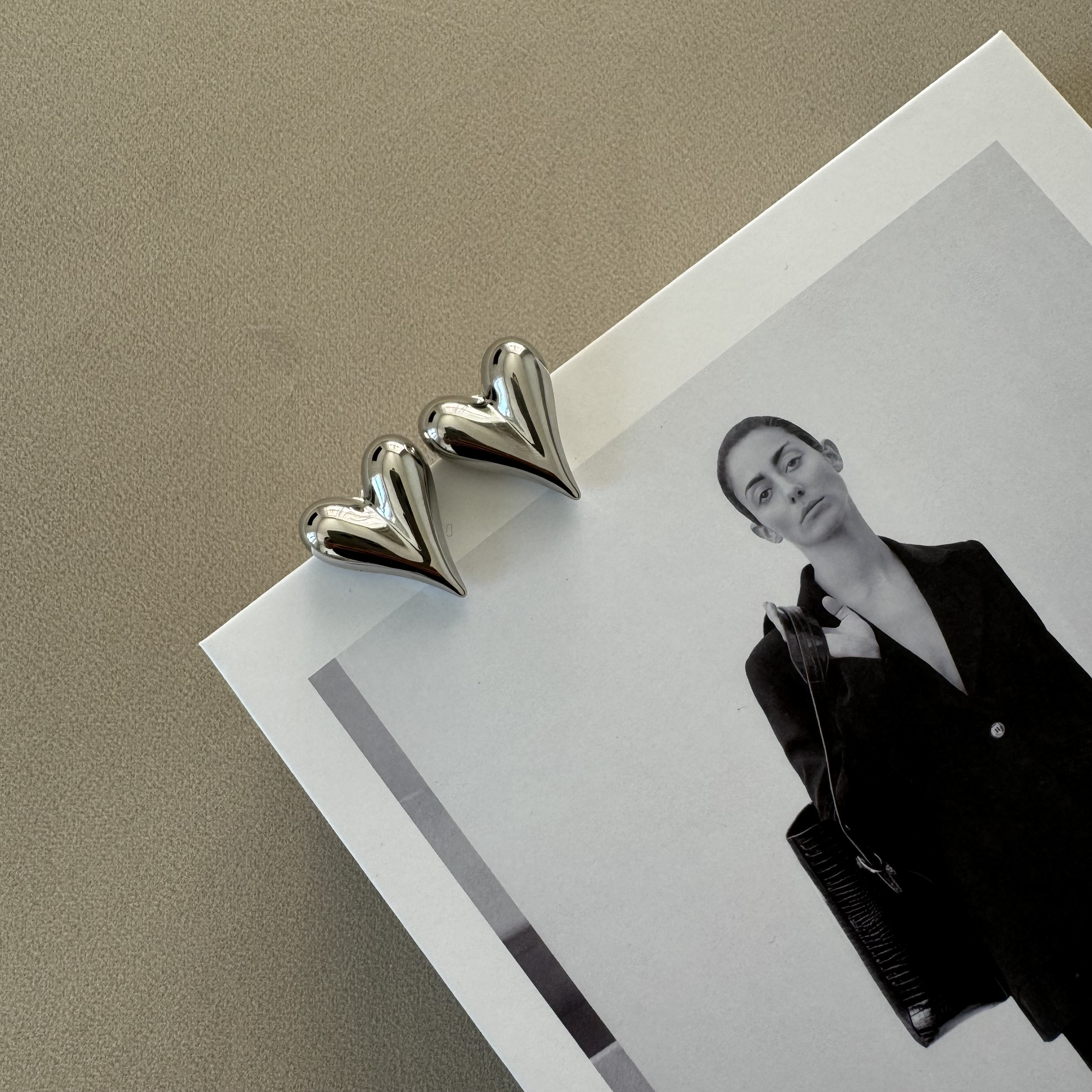 картинка Серьги "Серебряное сердце"