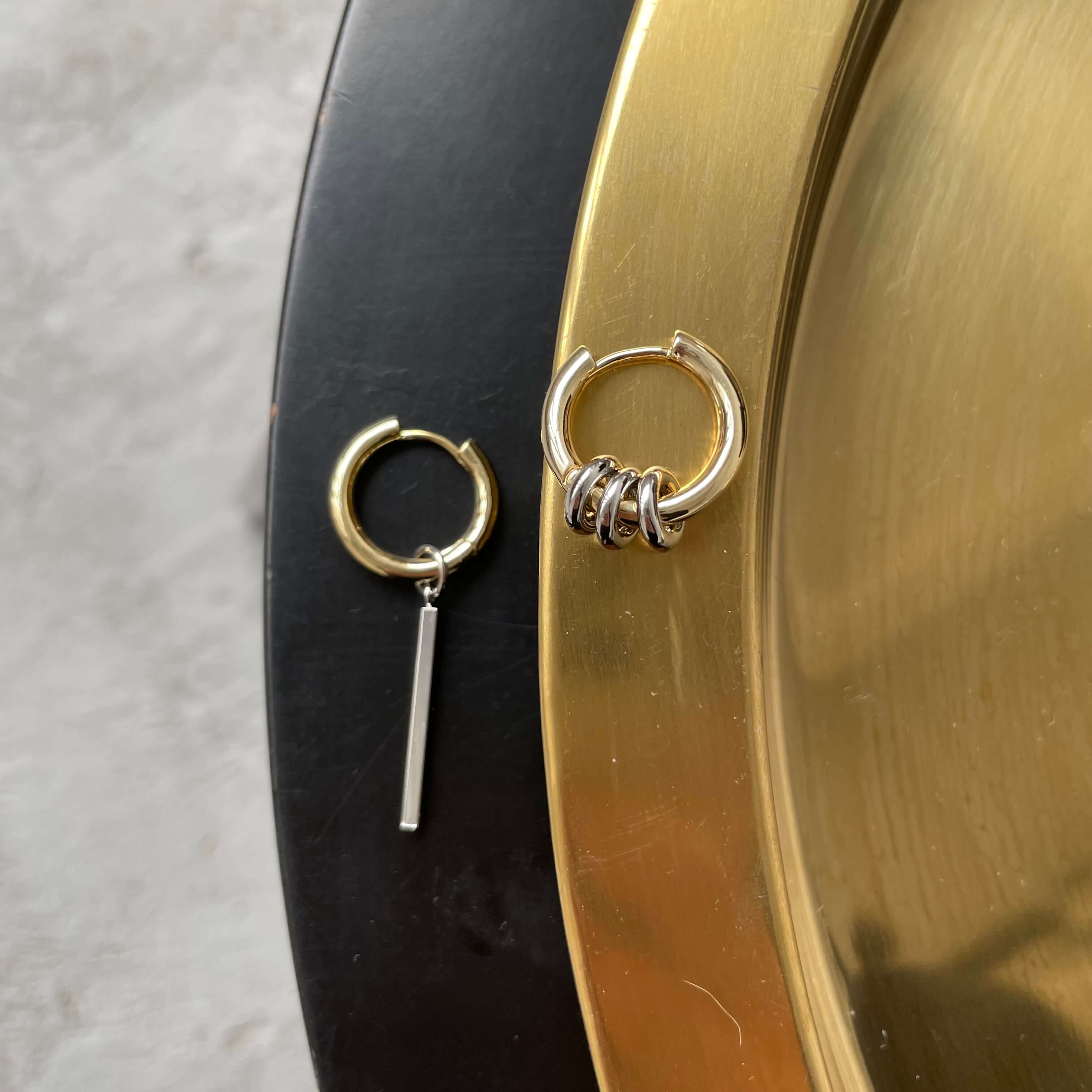 картинка Серьги "Two metal"