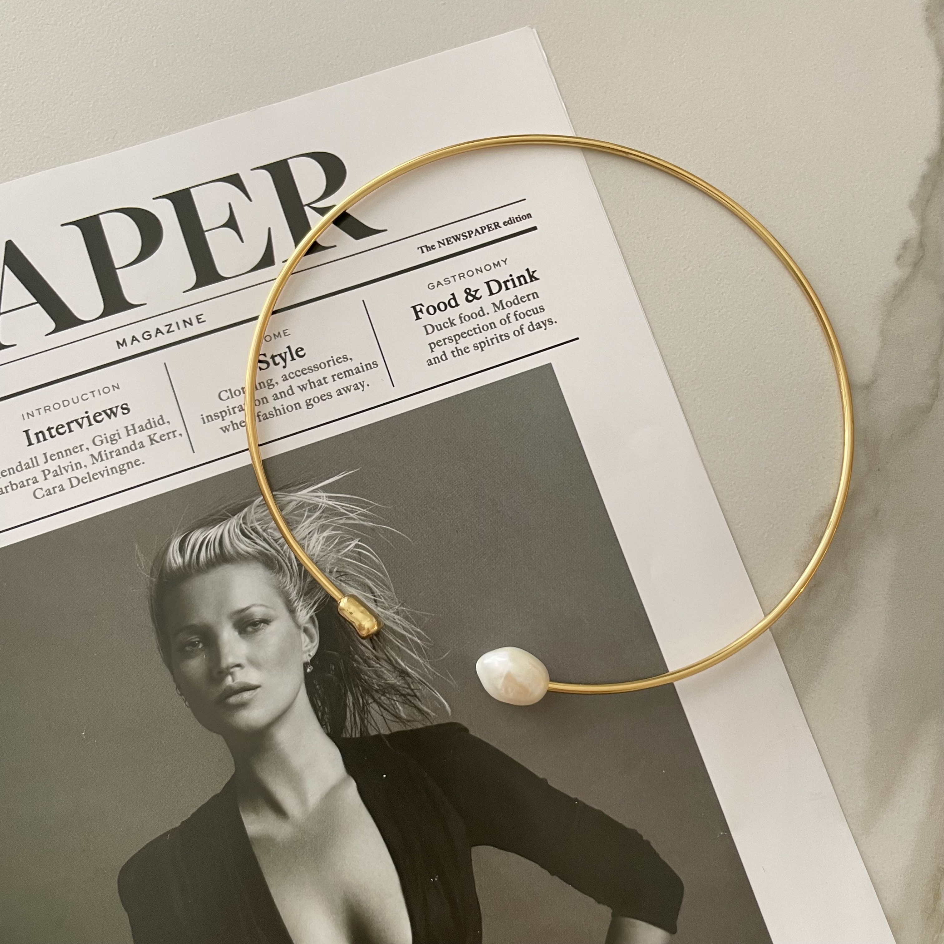 картинка Чокер-колье "Pearl paradise gold"