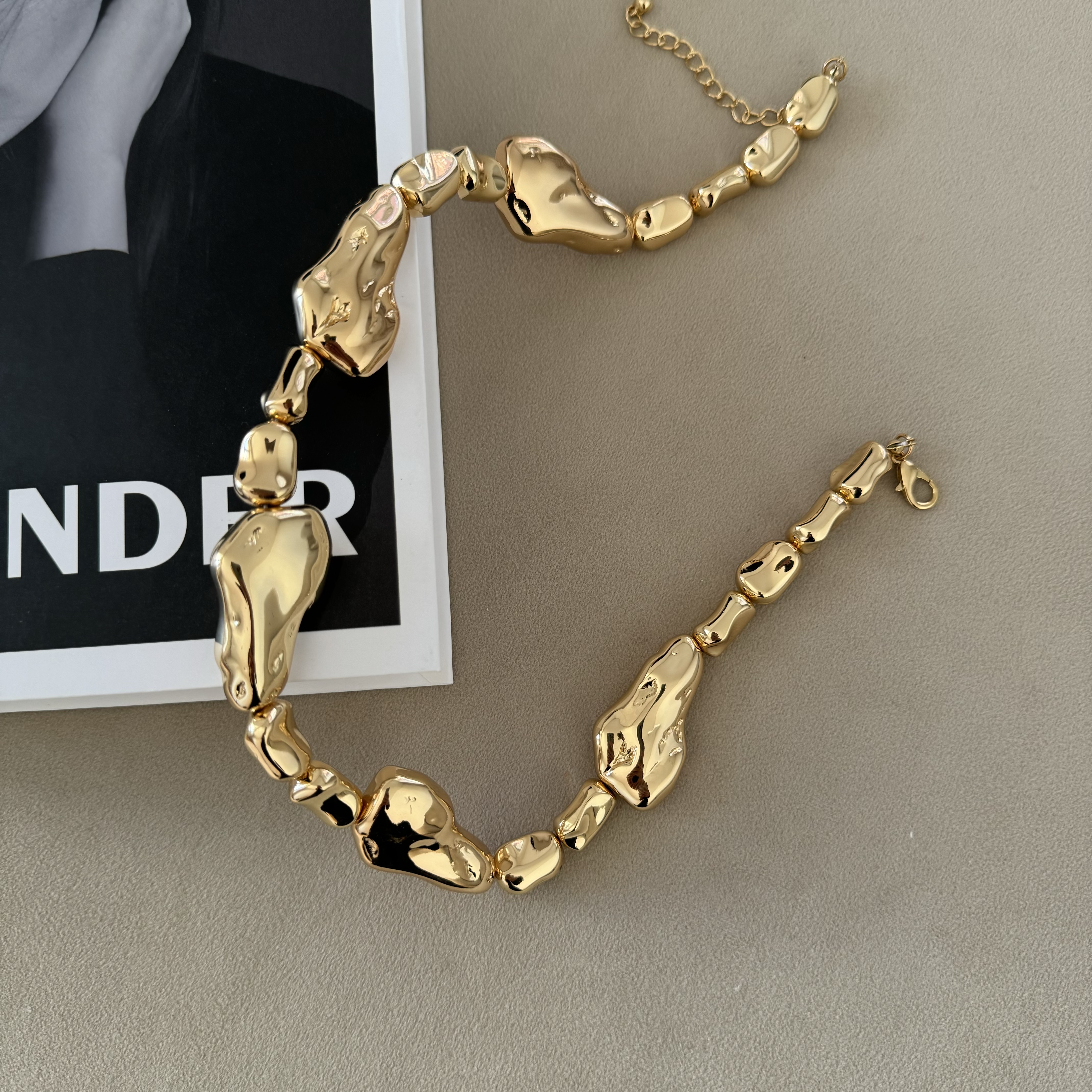 картинка Ожерелье "Stones golden"