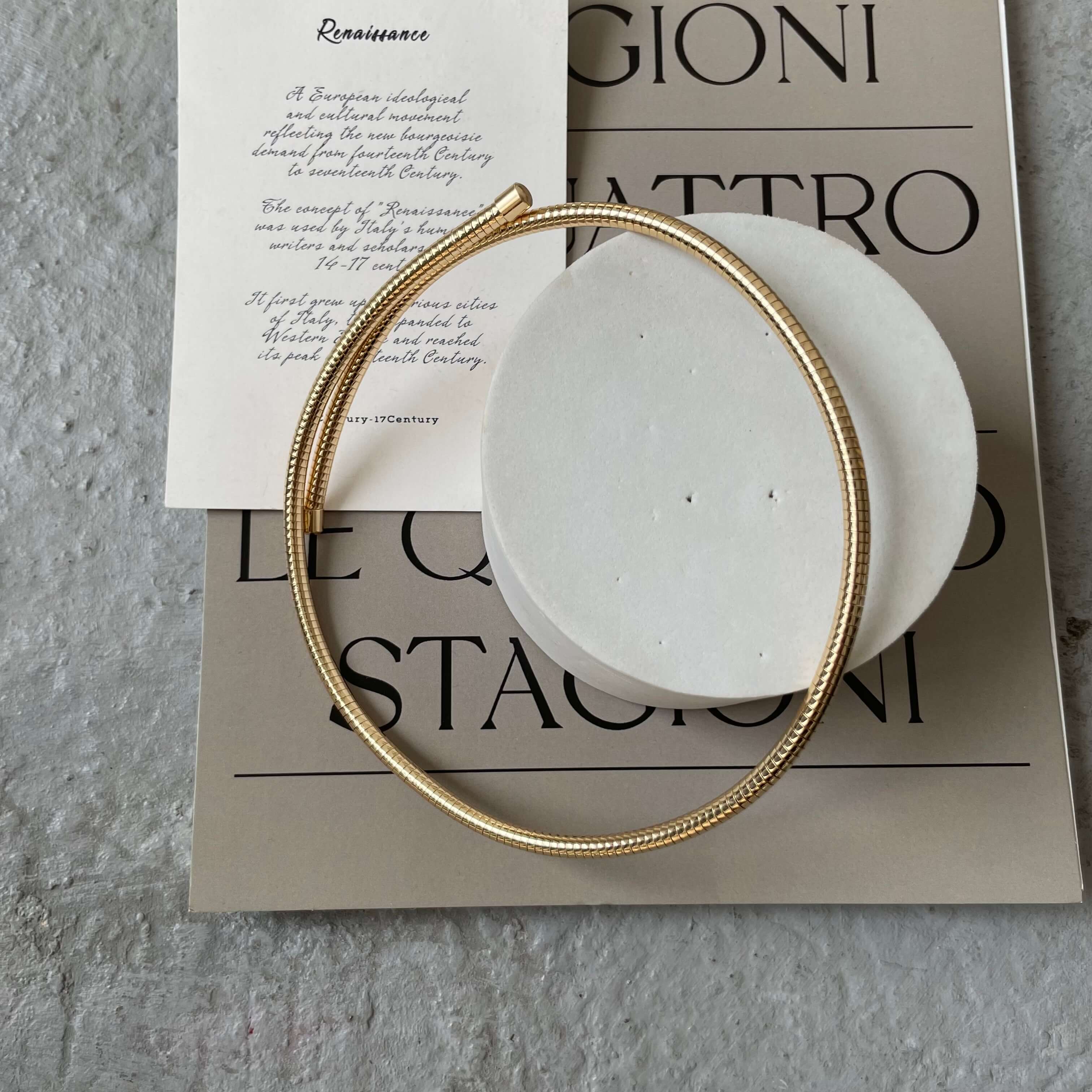 картинка Колье-обруч "Golden circle"