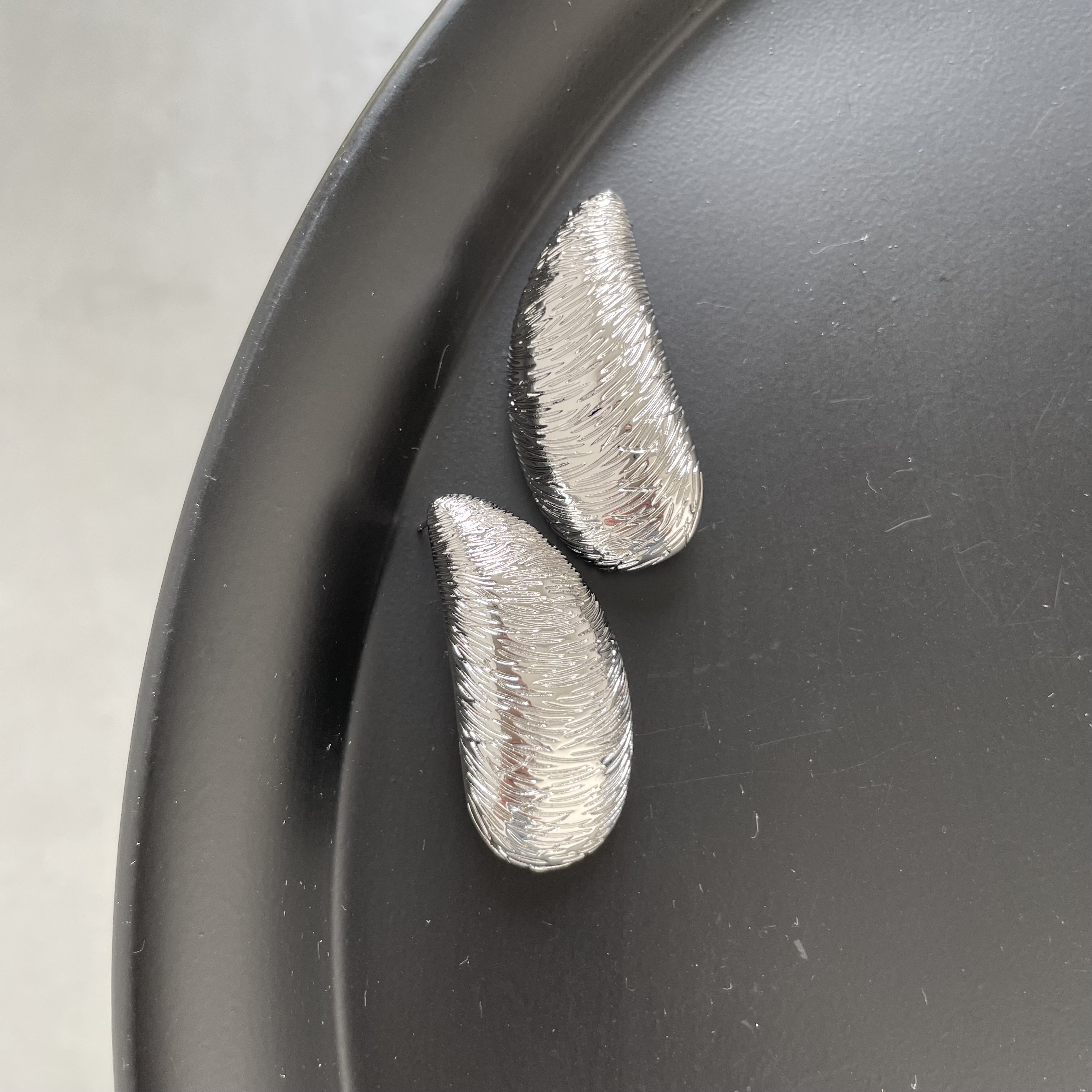 картинка Серьги "Серебряная мидия"