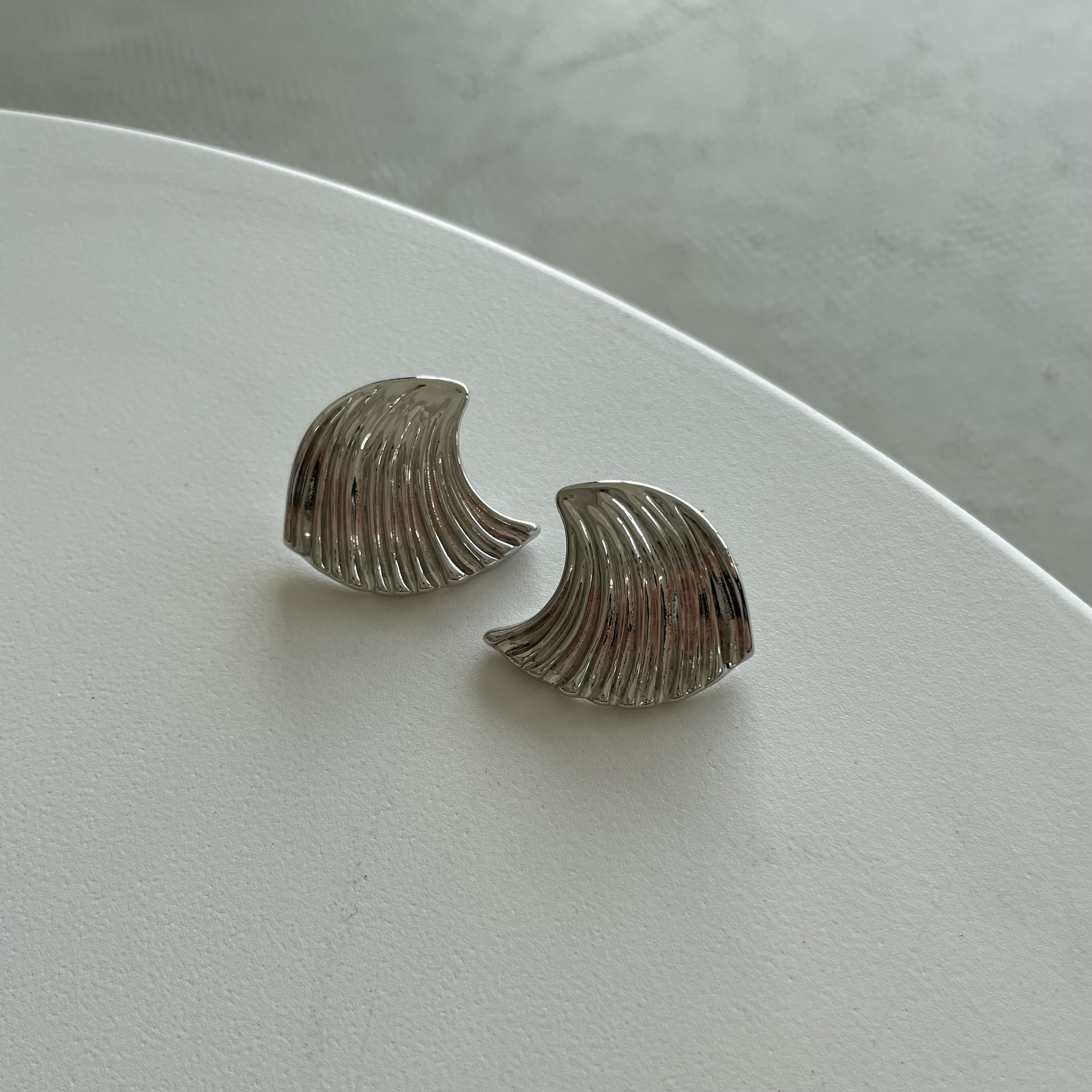картинка Серьги "Серебряная волна"