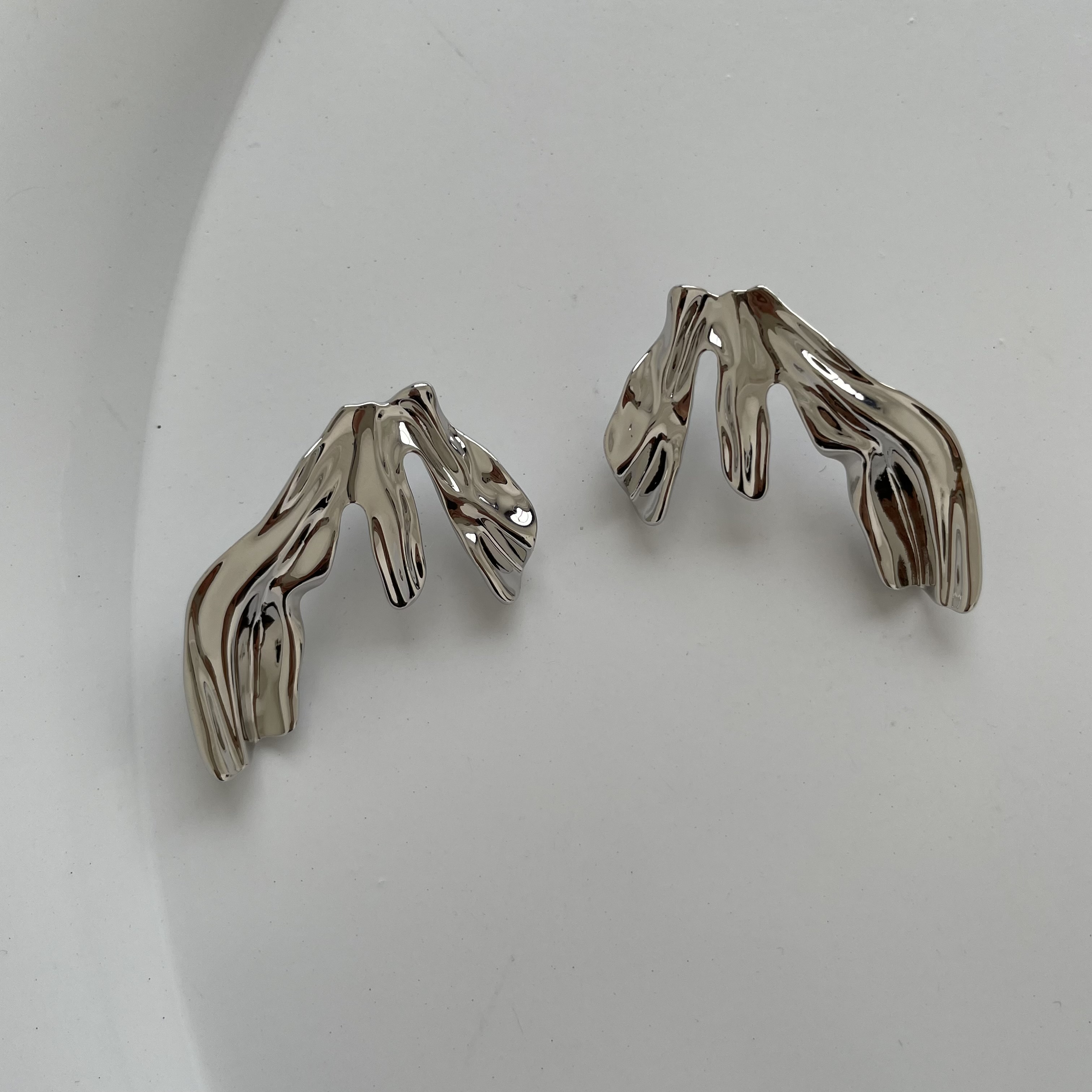 картинка Серьги  "Серебряная листва mini"