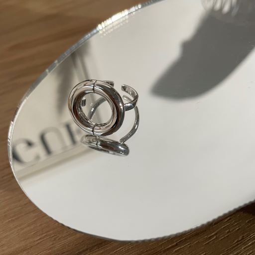 картинка Кольцо "Silver bagel "