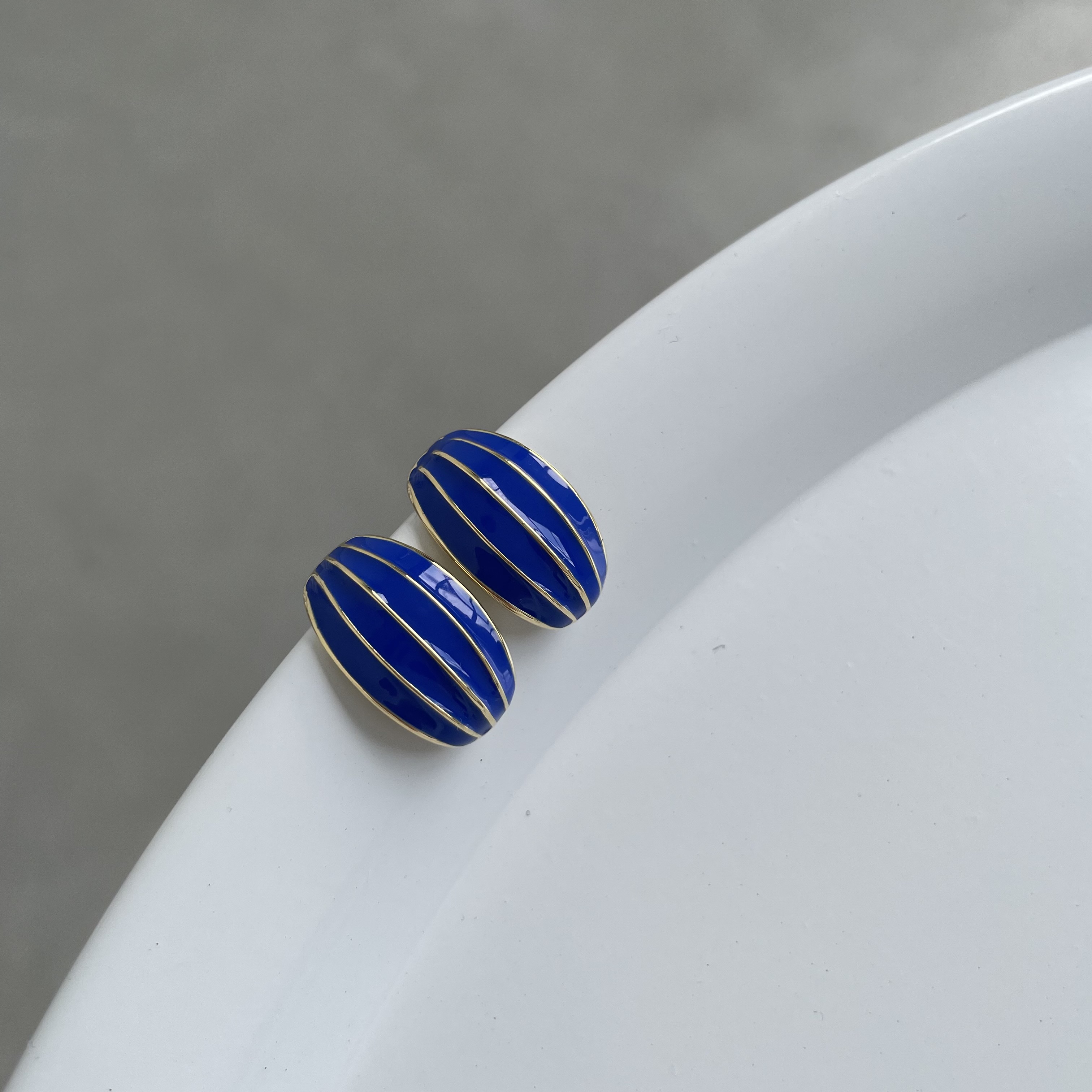 картинка Серьги "Blue beetle"