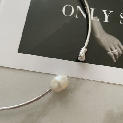 картинка Чокер-колье "Pearl paradise silver"