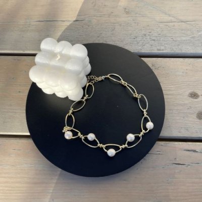 картинка Ожерелье "Pearl and Gold"