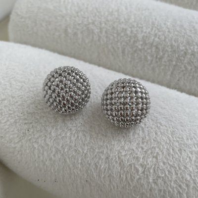 картинка Серьги  "Silver beads"