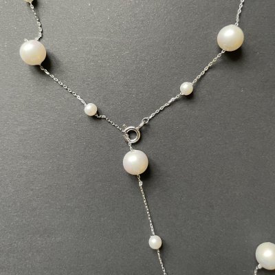 картинка Колье "Silver pearl rain"