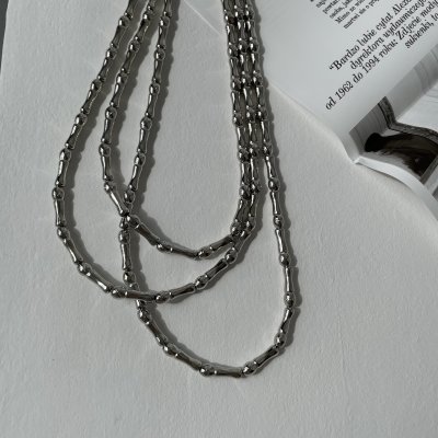 картинка Многоярусное ожерелье "Silver bone"