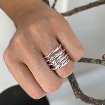 картинка Кольцо "Silver spiral"