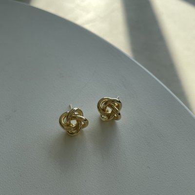 картинка Серьги "Golden knot"