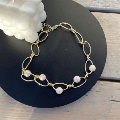 картинка Ожерелье "Pearl and Gold"