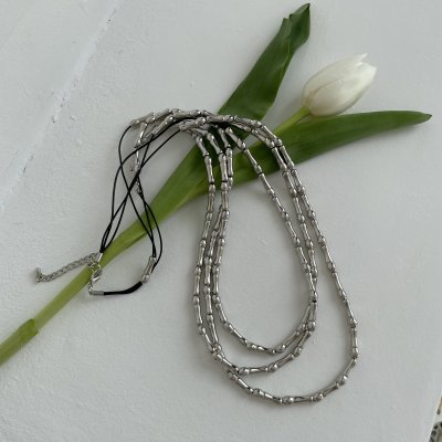 картинка Многоярусное ожерелье "Silver bone"