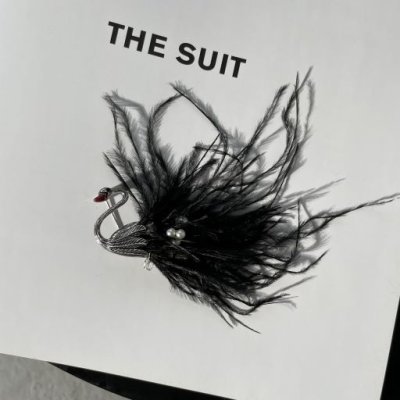картинка Брошь  "Black Swan"