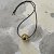 картинка Кулон на шнурке "Золотой шар"