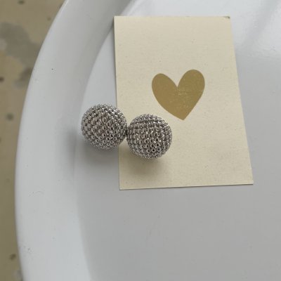 картинка Серьги  "Silver beads"