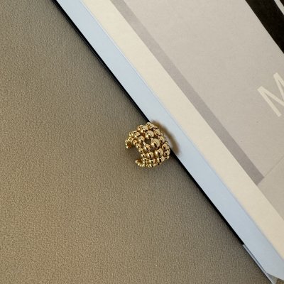 картинка Серьга-каффа-кольцо "Golden bead"