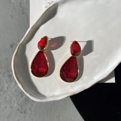 картинка Серьги "Lady in Red"