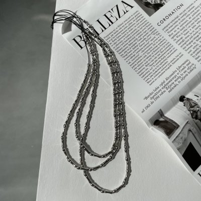 картинка Многоярусное ожерелье "Silver bone"