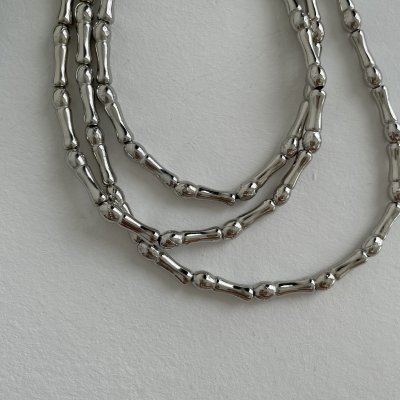 картинка Многоярусное ожерелье "Silver bone"