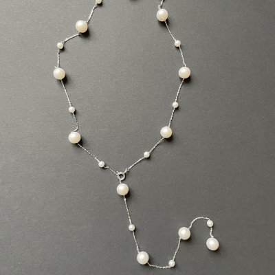 картинка Колье "Silver pearl rain"