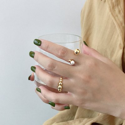 картинка Кольцо "Small beads Gold"