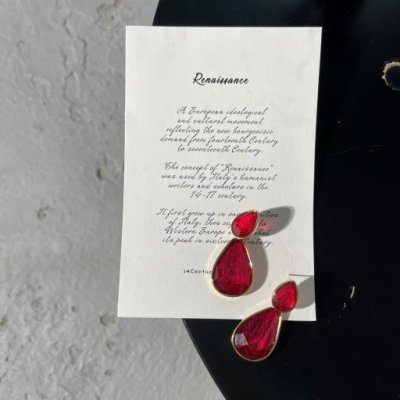 картинка Серьги "Lady in Red"