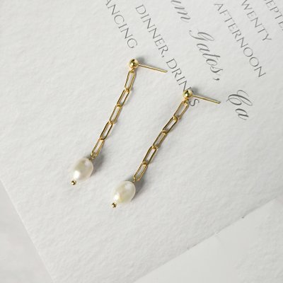 картинка Серьги "Pearl Gold"