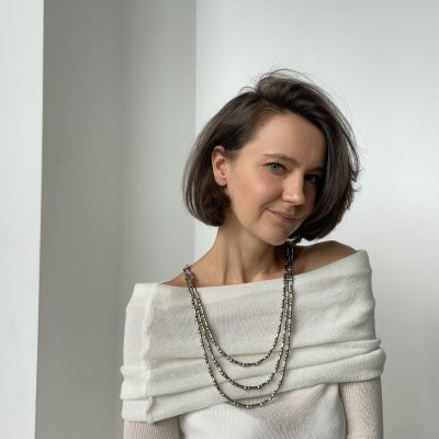 картинка Многоярусное ожерелье "Silver bone"