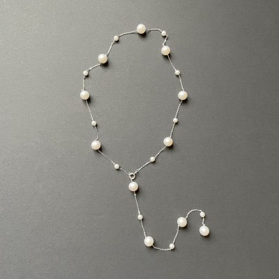 картинка Колье "Silver pearl rain"